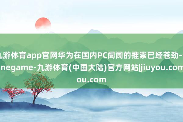 九游体育app官网华为在国内PC阛阓的推崇已经苍劲-Ninegame-九游体育(中国大陆)官方网站|jiuyou.com